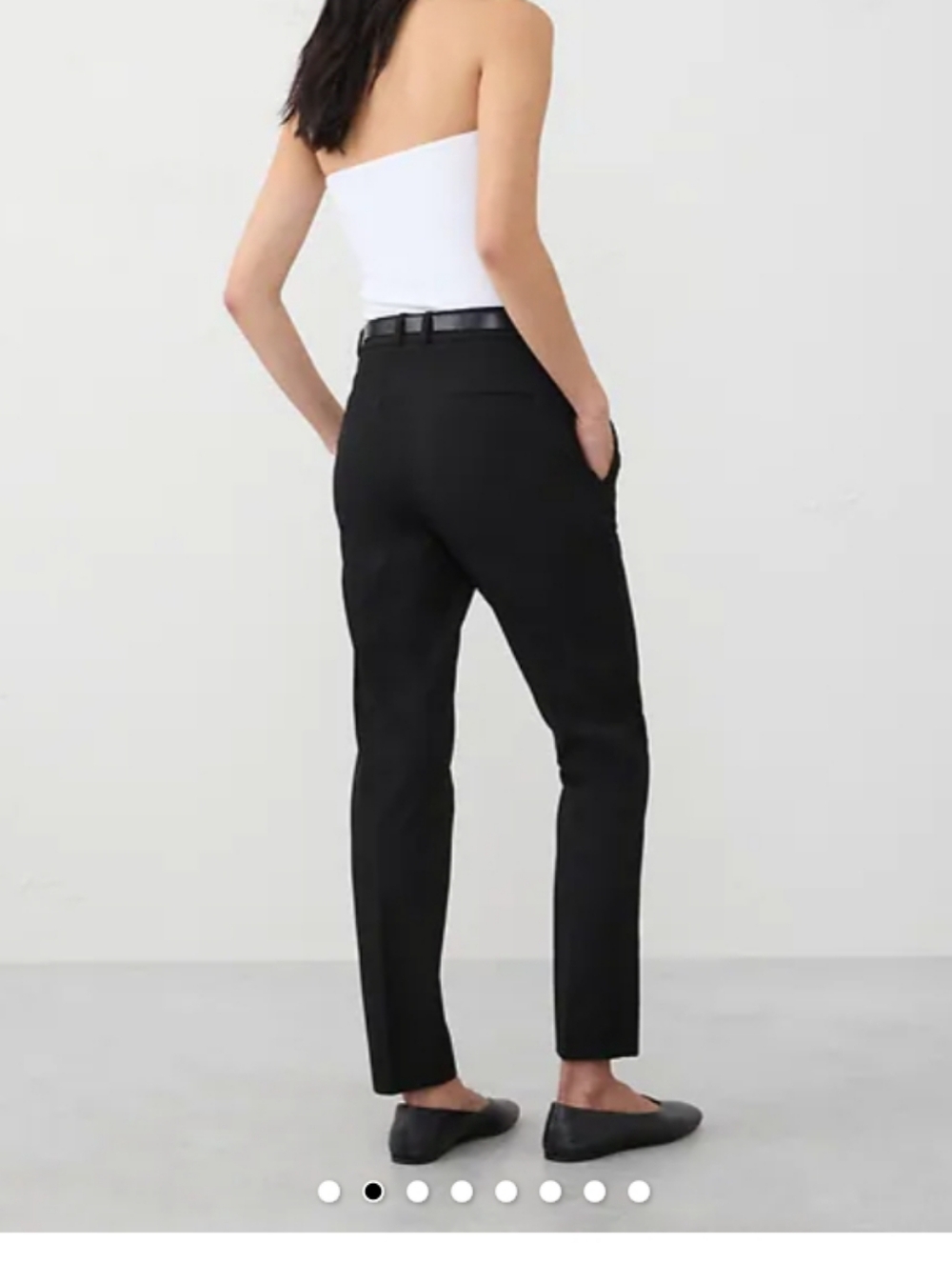 Banana Republic  black Sloan bistretch slim Ankle Length pants size O0 P NWT - Picture 2 of 5